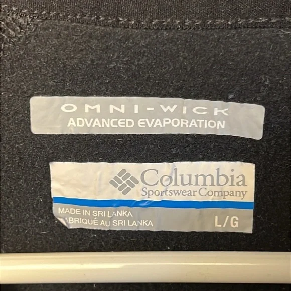 Columbia Hoodie Women's Pullover Black Lg Omni wick advanced evaporation light - Picture 4 of 8